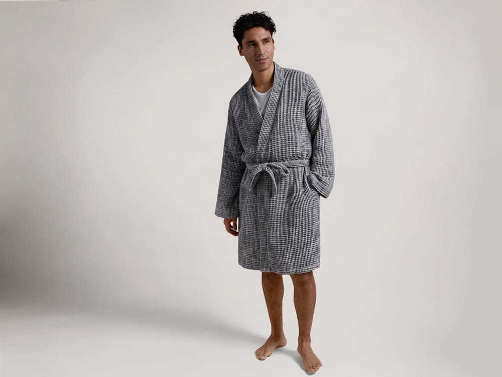 mens silk bathrobe